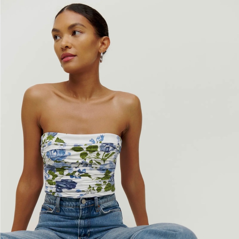 LIMITED EDITION | Reformation | Orion Floral Print Organic Cotton Camisole | 4